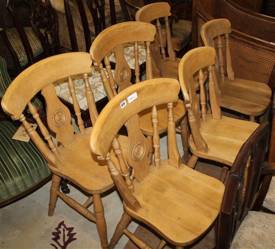 6 beech kitchen chairs